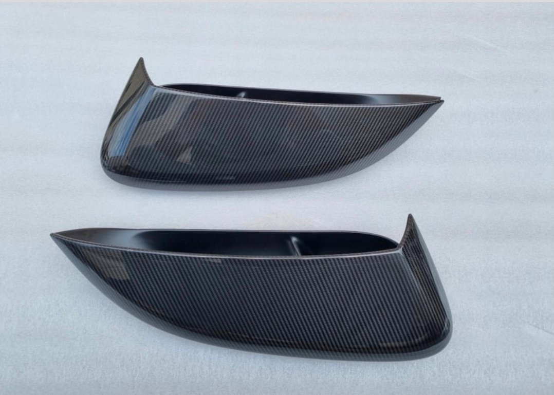 Cayman GT4 RS Carbon Fiber side scoop upgrade for standard Boxster and Cavman models.